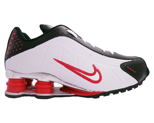 Tênis Nike Shox R4 Cromado Branco e Preto MOD:11144