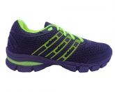 Tênis Adidas Rubber Preto e Verde Limão MOD:11022