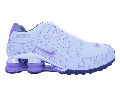 Tênis Nike Shox NZ Branco e Lilás MOD:11007