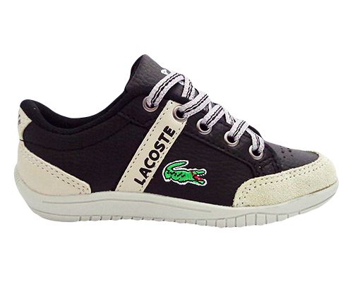 Sapatênis Infantil Lacoste Preto e Bege MOD:11177