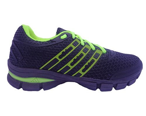 Tênis Adidas Rubber Preto e Verde Limão MOD:11022