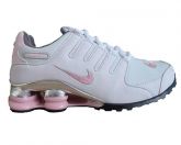 Tênis  Nike Shox NZ Branco e Rosa  MOD:10784