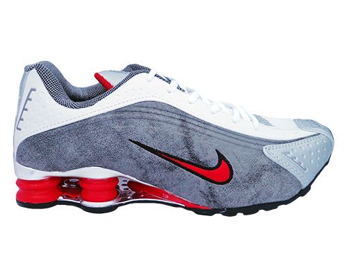 Tênis Nike Shox R4 Cromado Grafite e Vermelho MOD: 10968