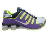 Tênis Feminino Nike Shox NZ Roxo e Verde Limão MOD:10848