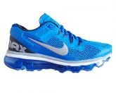 Tênis Nike Air Max 2013 Azul e Prata MOD:10781  Lançamento 2