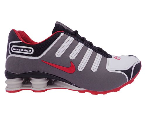 Tênis Nike Shox NZ Grafite e Vermelho MOD:10956