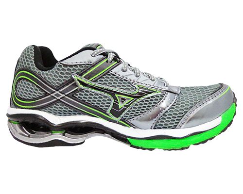 Tênis Mizuno Wave Creation 13 Prata e Verde Claro MOD:11300