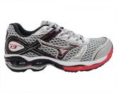 Tênis Mizuno Wave Creation 13 Prata e Vermelho MOD:11084